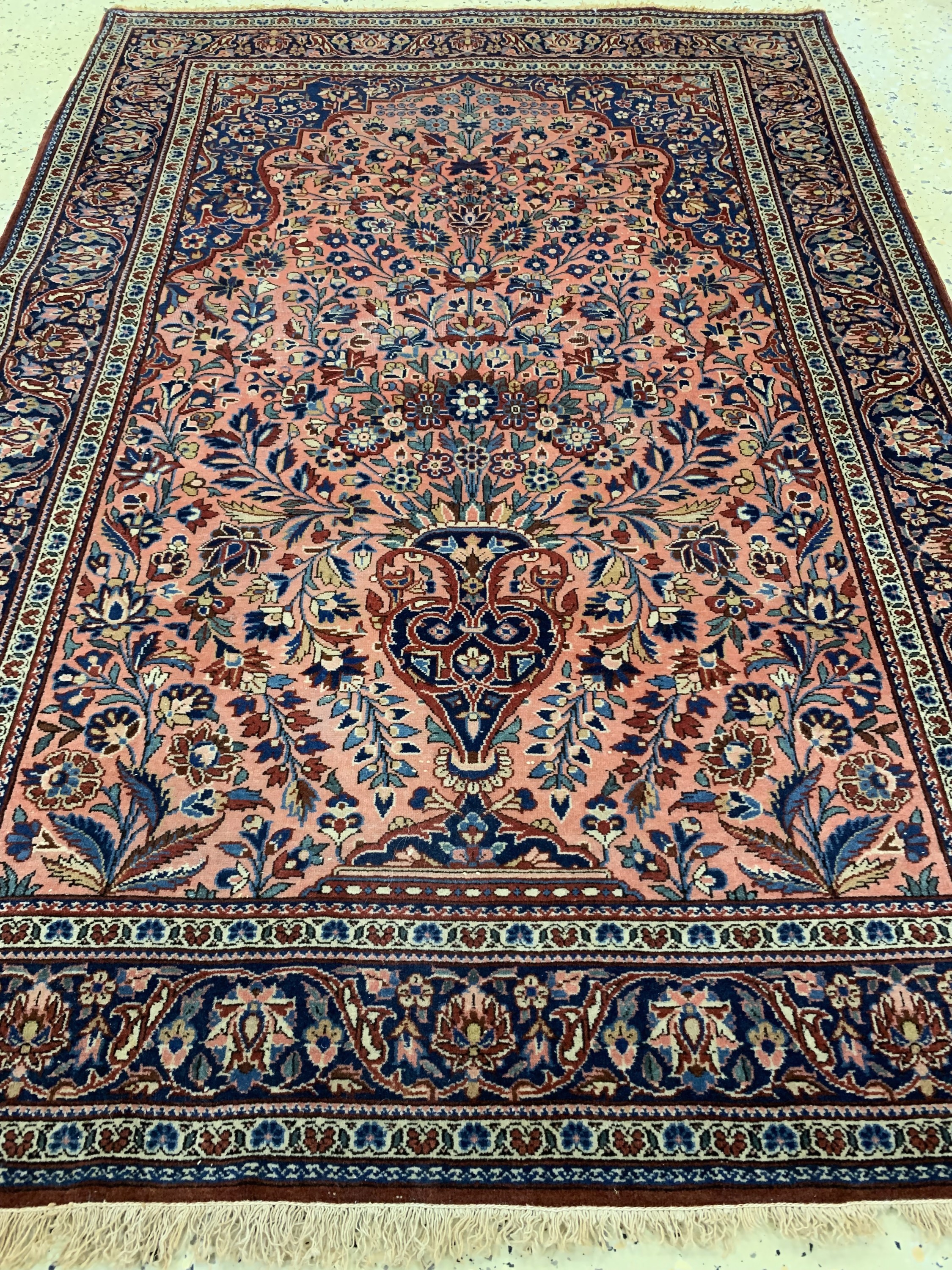 Detail c: Keschan Kork antik, Persien, um 1900, Korkwolle auf Baumwolle, ca. 150 x 104 cm, EHZ: 2-3