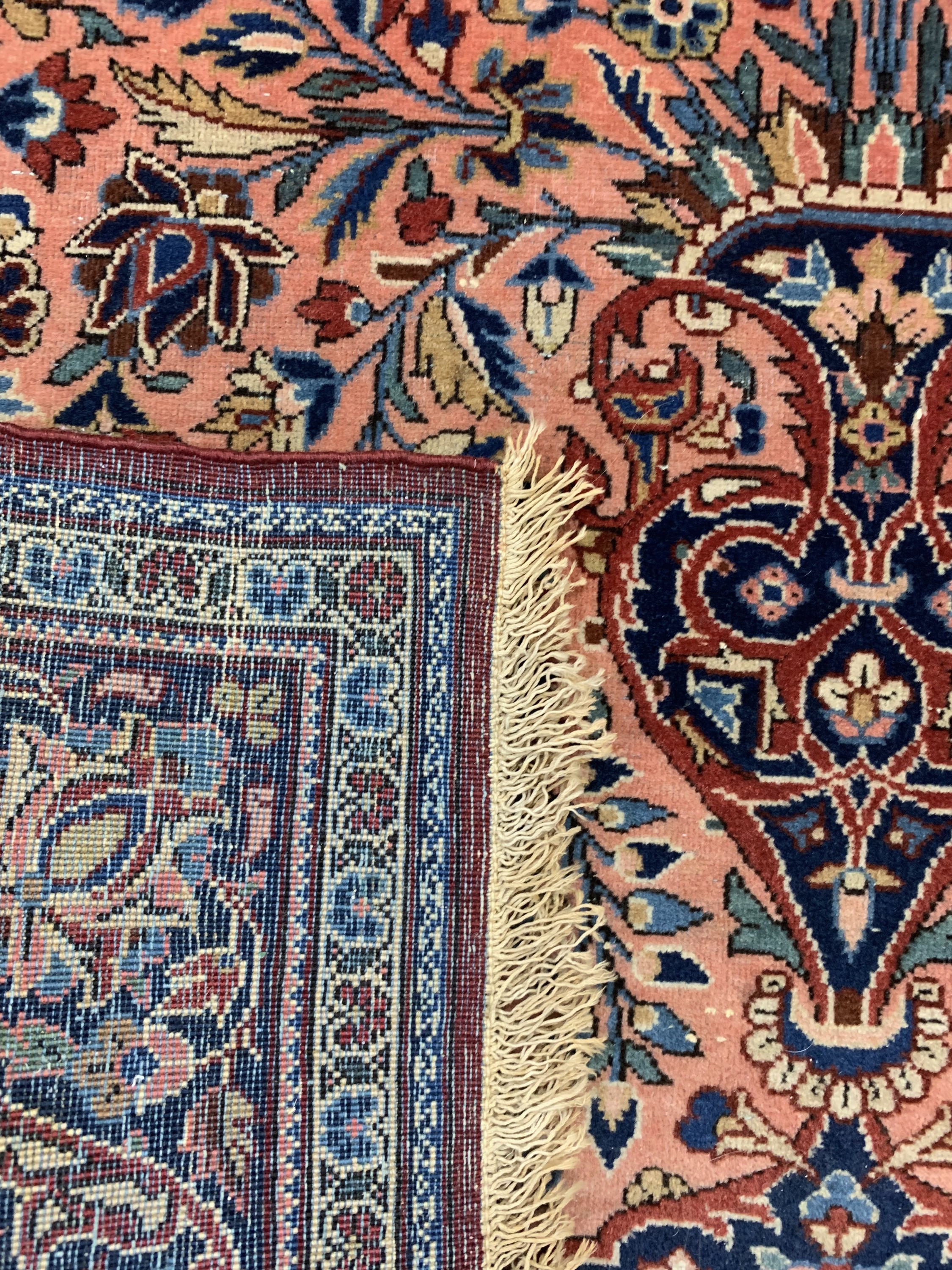 Detail d: Keschan Kork antik, Persien, um 1900, Korkwolle auf Baumwolle, ca. 150 x 104 cm, EHZ: 2-3