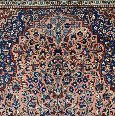 26775560b - Kashan cork antique, Persia, around 1900, corkwool on cotton, approx. 150 x 104 cm, condition: 2-3. Rugs, Carpets & Flatweaves