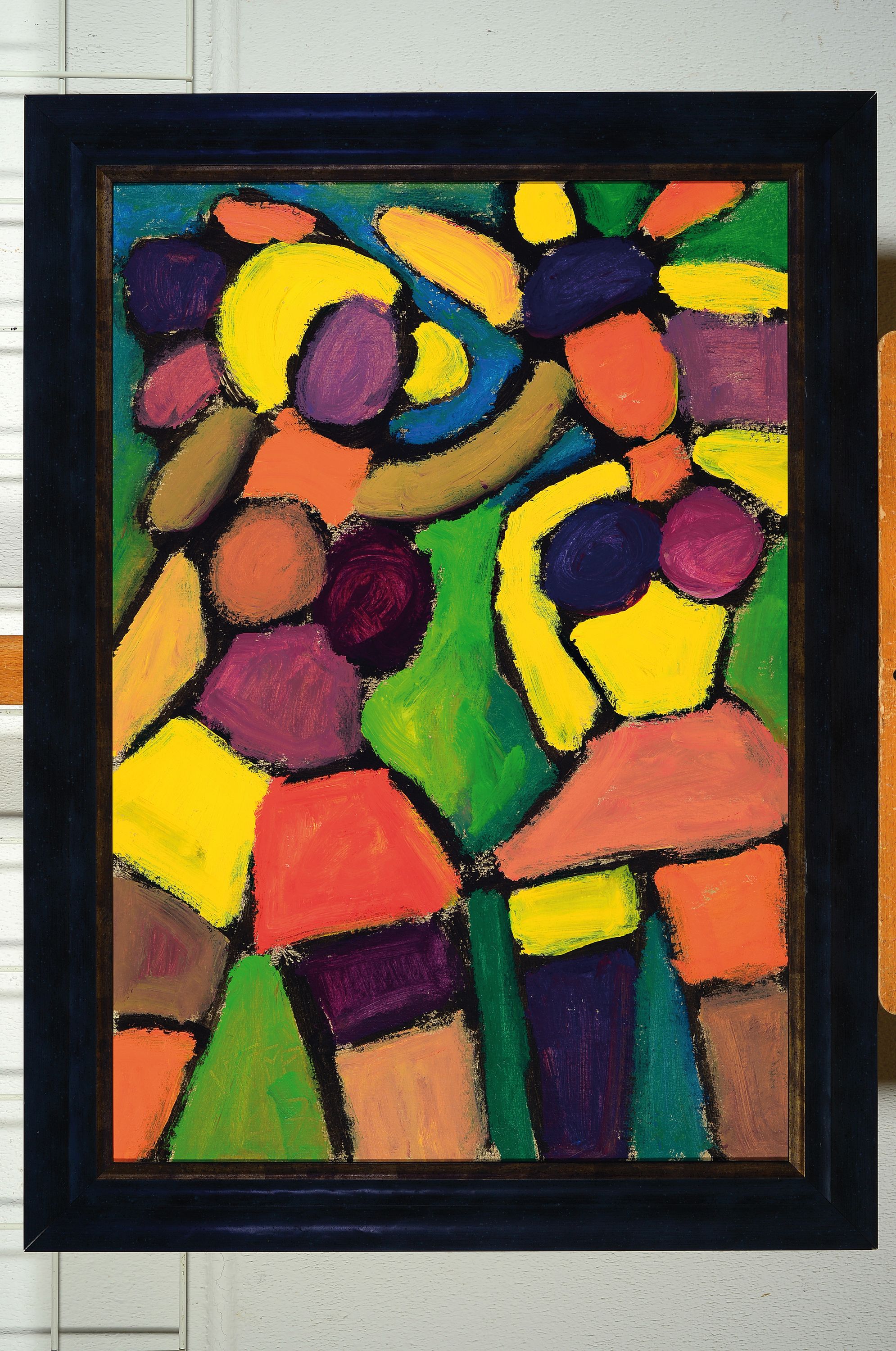 Detail k: Miklos Nemeth, 1934 Budapest-2012, abstrakte Komposition, Acryl auf Malkarton, links unten sign. PCSVMNF (=Pasareti Csepeli Varro Nemeth Miklos ...