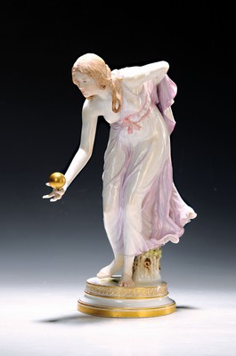 Image 26776788 - Porzellanfigur "Die Kugelspielerin", Meissen, um 1910-20