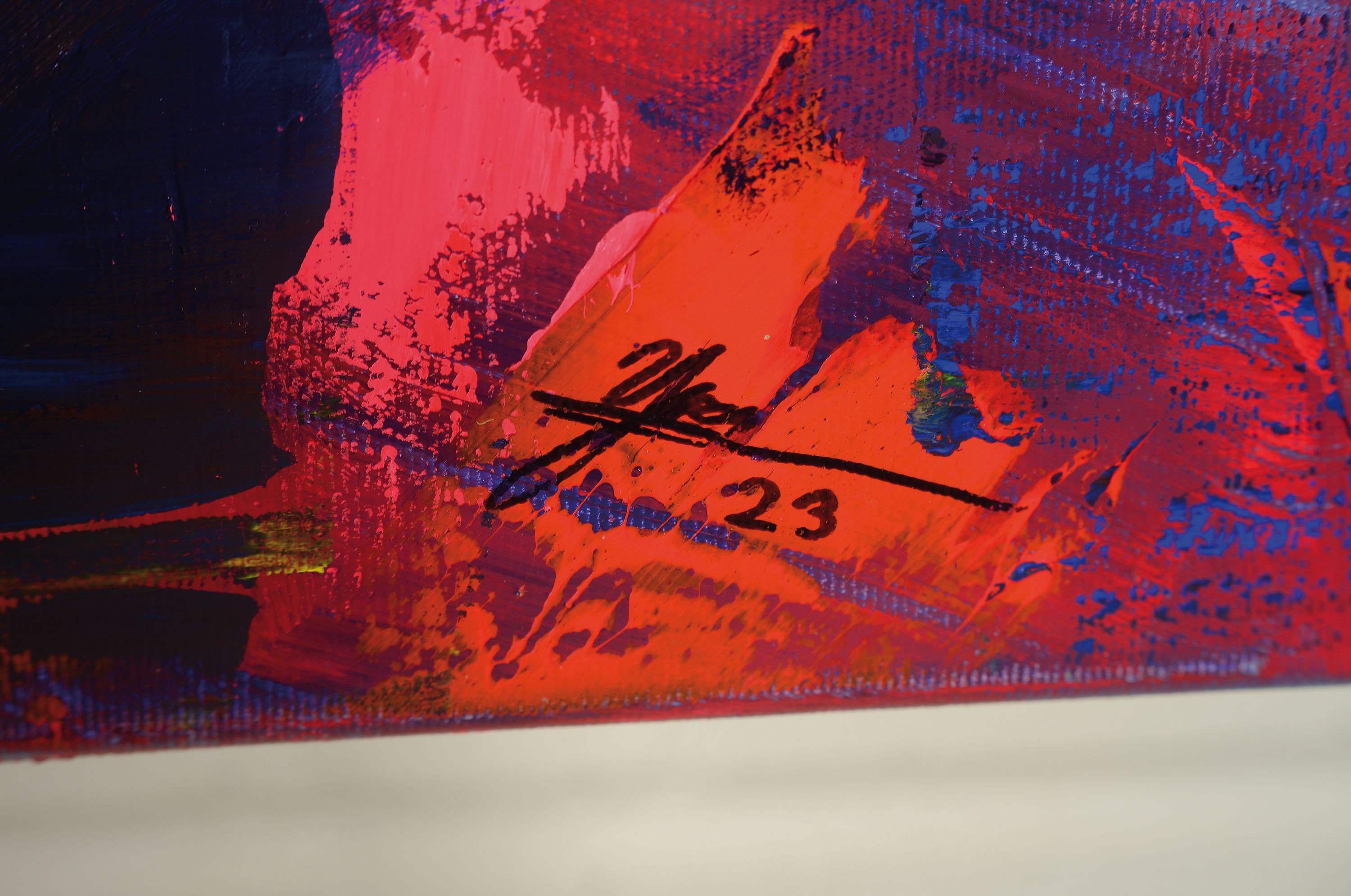 Detail l: Yves-Marcel Münch, geb. 1994, zeitgenössischerKünstler aus Wiesloch, Wasserschildkröte, li. u. signiert, Öl/Lwd, ca. 100 x 120 cm