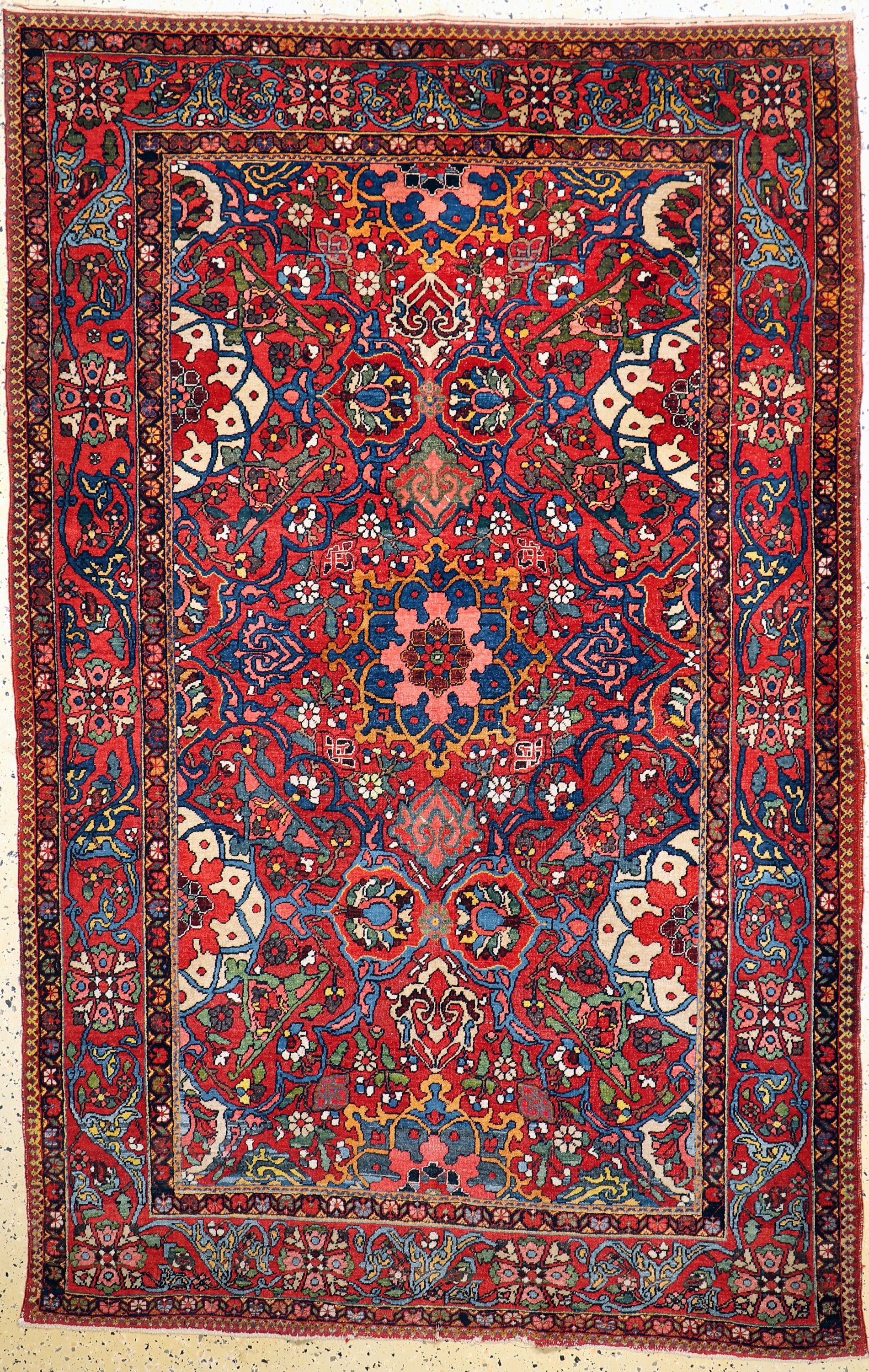 Bachtiar Saman alt, Persien, Anfang 20.Jhd,Wolle auf Baumwolle, ca. 223 x 145 cm, gereinigt, EHZ: 2