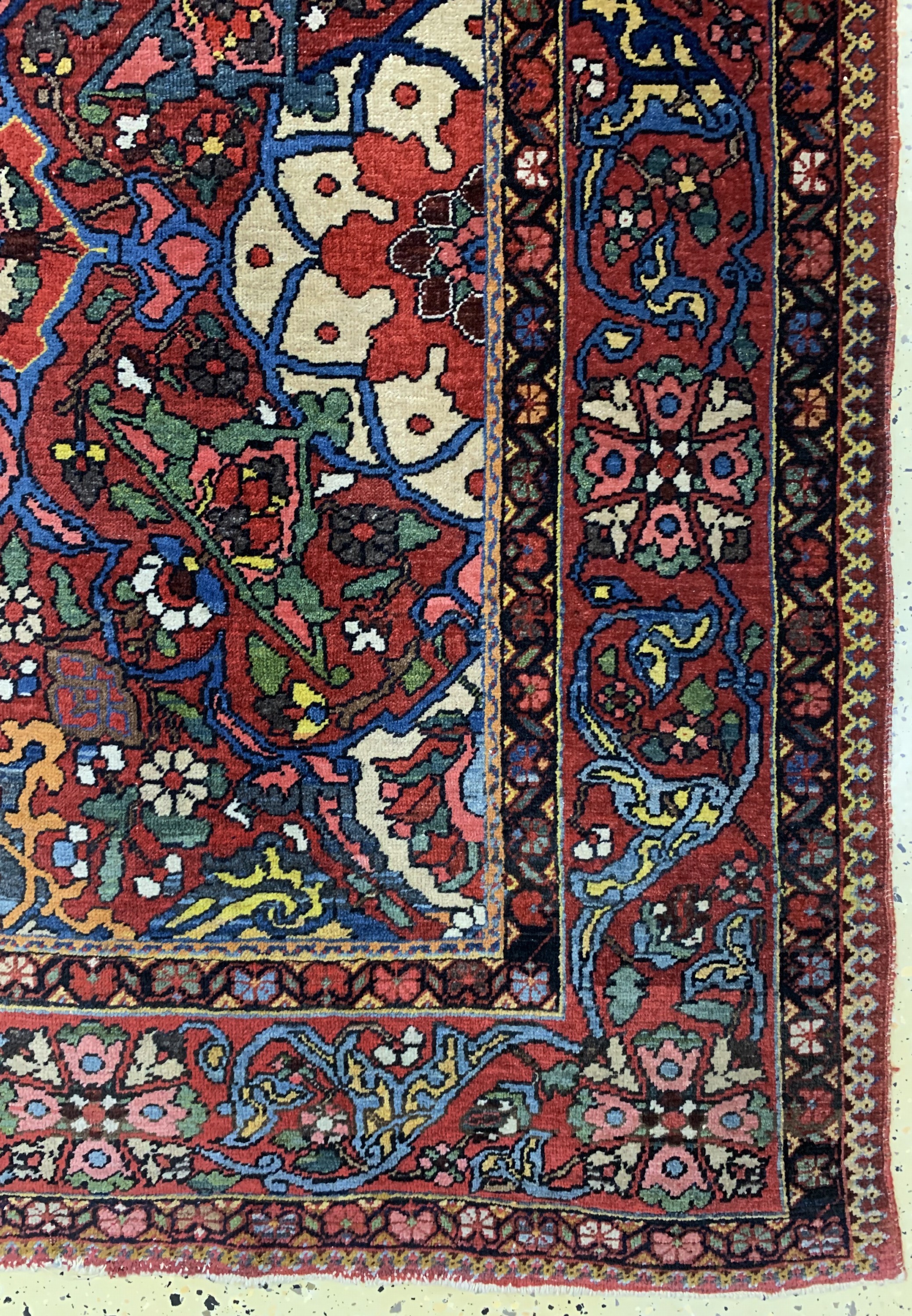 Detail a: Bachtiar Saman alt, Persien, Anfang 20.Jhd,Wolle auf Baumwolle, ca. 223 x 145 cm, gereinigt, EHZ: 2