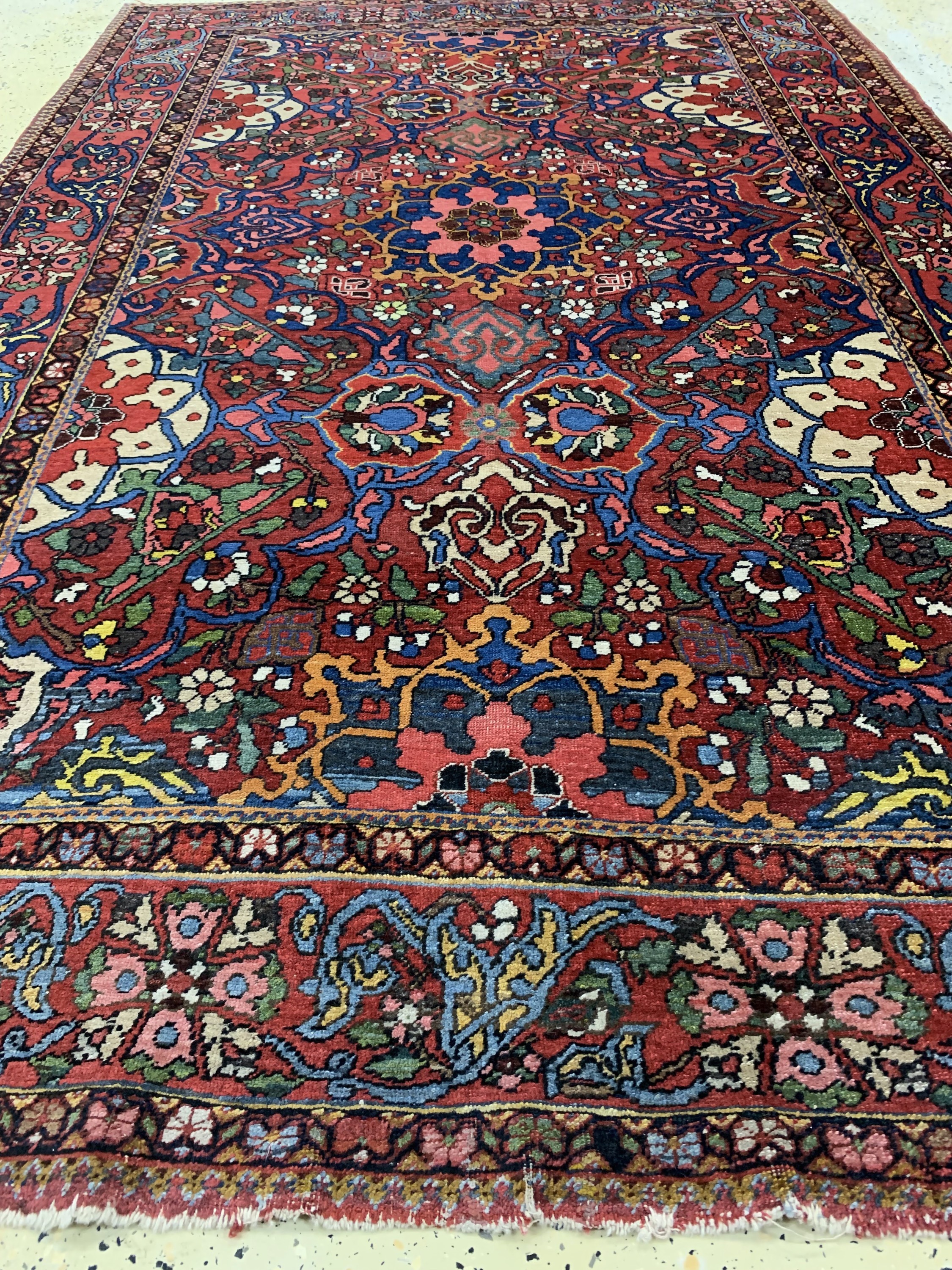 Detail d: Bachtiar Saman alt, Persien, Anfang 20.Jhd,Wolle auf Baumwolle, ca. 223 x 145 cm, gereinigt, EHZ: 2
