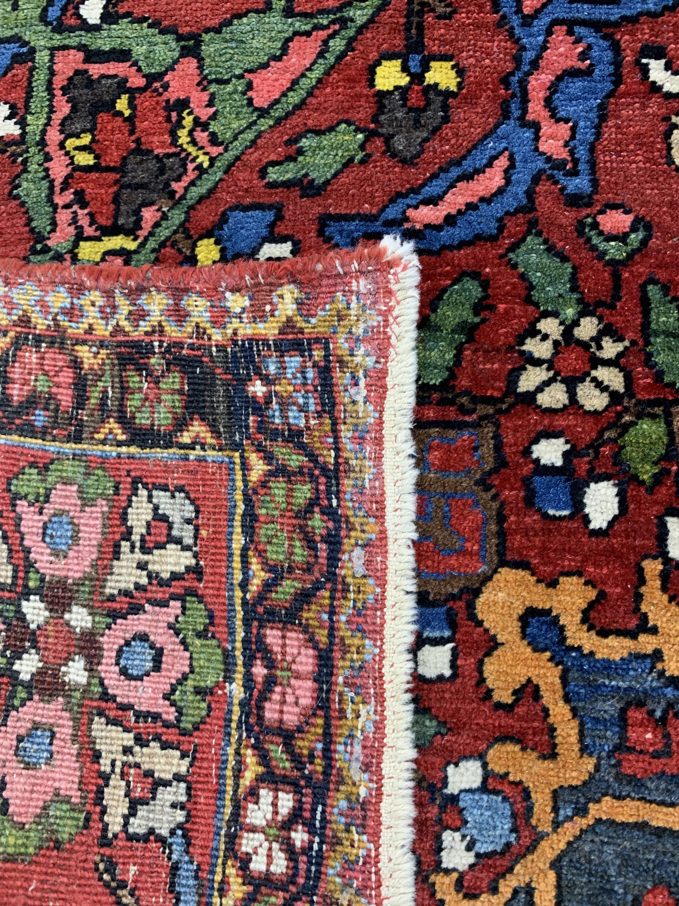 Detail e: Bachtiar Saman alt, Persien, Anfang 20.Jhd,Wolle auf Baumwolle, ca. 223 x 145 cm, gereinigt, EHZ: 2