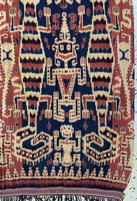 26777921a - Sumba Ikat old, Indonesia, early 20th century,cotton, approx. 230 x 120 cm, condition: 1-2 (2 lanes). Rugs, Carpets & Flatweaves