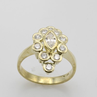 26777972a - Ring mit Brillanten und Diamant