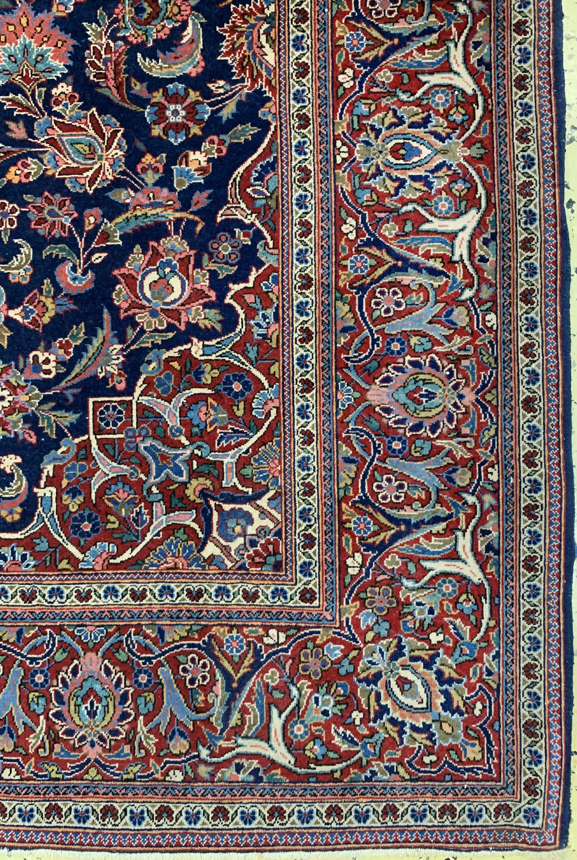 Detail a: Keschan Kork, Persien, um 1900, Korkwolle auf Baumwolle, ca. 200 x 137 cm, EHZ: 2-3