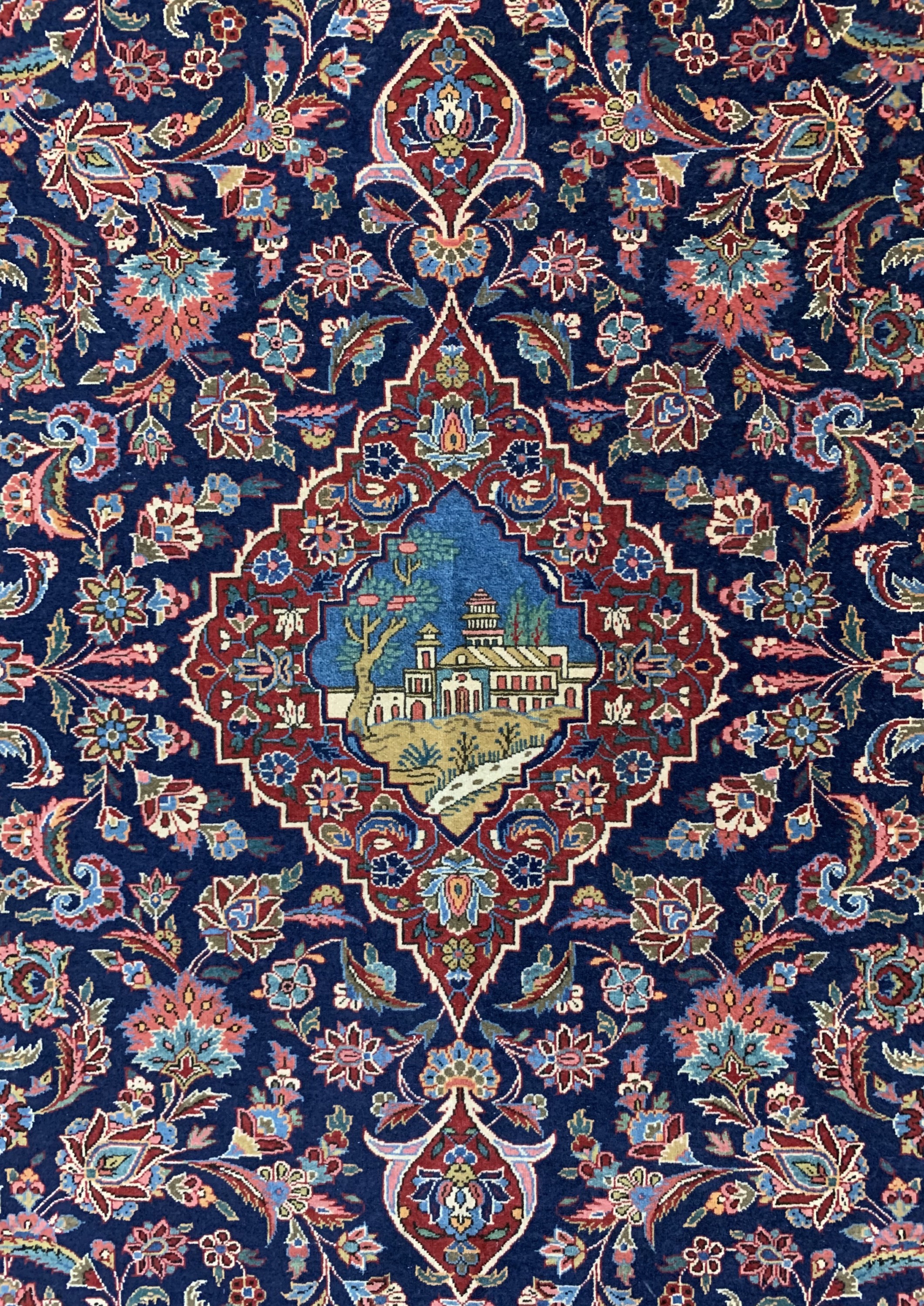 Detail b: Keschan Kork, Persien, um 1900, Korkwolle auf Baumwolle, ca. 200 x 137 cm, EHZ: 2-3