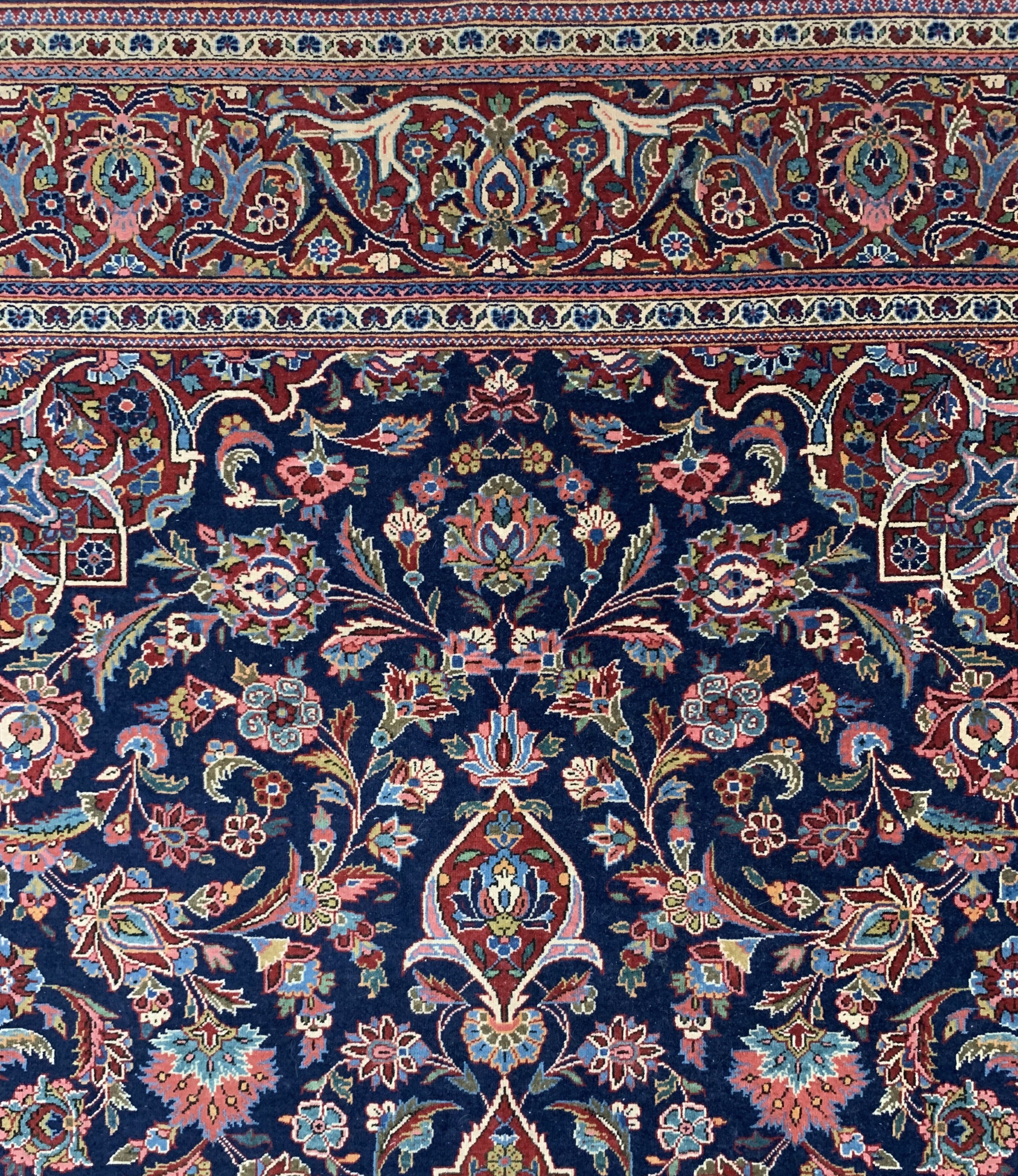 Detail c: Keschan Kork, Persien, um 1900, Korkwolle auf Baumwolle, ca. 200 x 137 cm, EHZ: 2-3