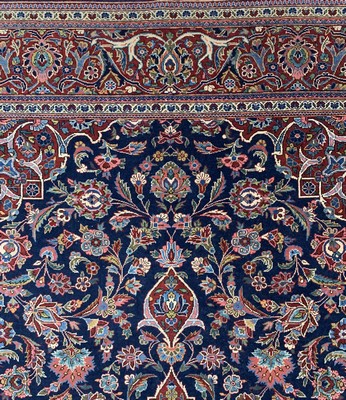 26778568c - Kashan cork, Persia, around 1900, corkwool on cotton, approx. 200 x 137 cm, condition: 2-3. Rugs, Carpets & Flatweaves