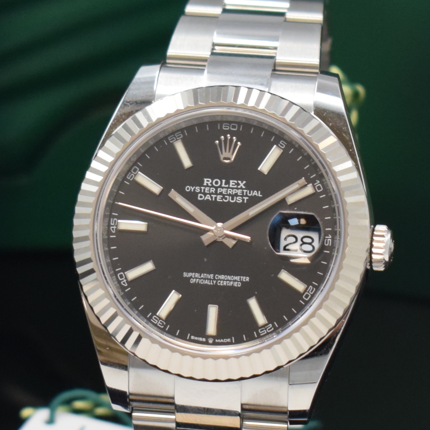 Detail a: ROLEX nahezu neuwertige Herrenarmbanduhr Oyster Perpetual Datejust 41 Referenz 126334, Automatik, Chronometer der Superlative in Edelstahl inkl. ...