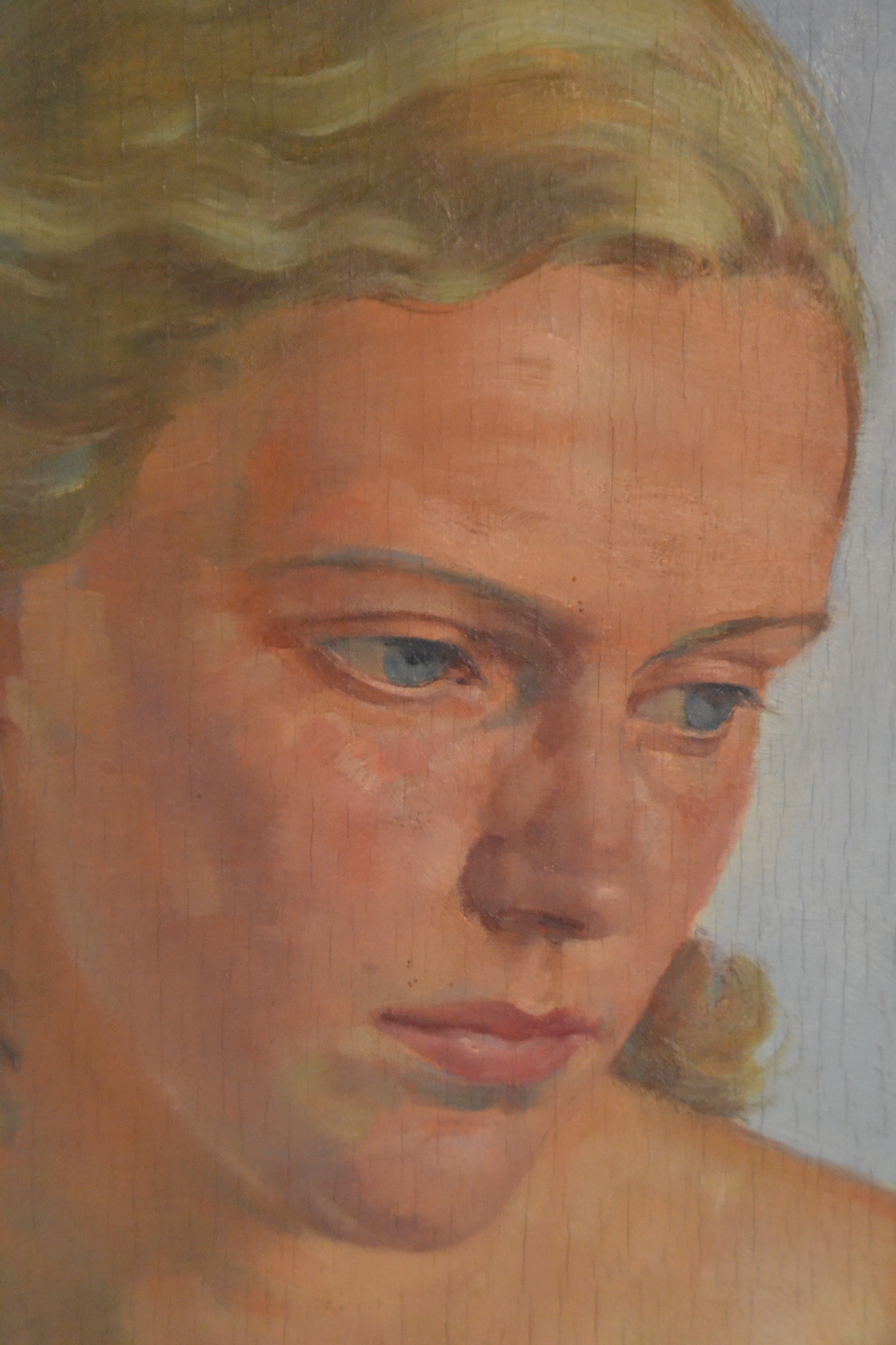 Detail c: Albert Janesch, 1889-1973 Wien, Frauenakt, Öl/Holz, signiert und dat. 1932, ca. 79 x 60 cm, R.