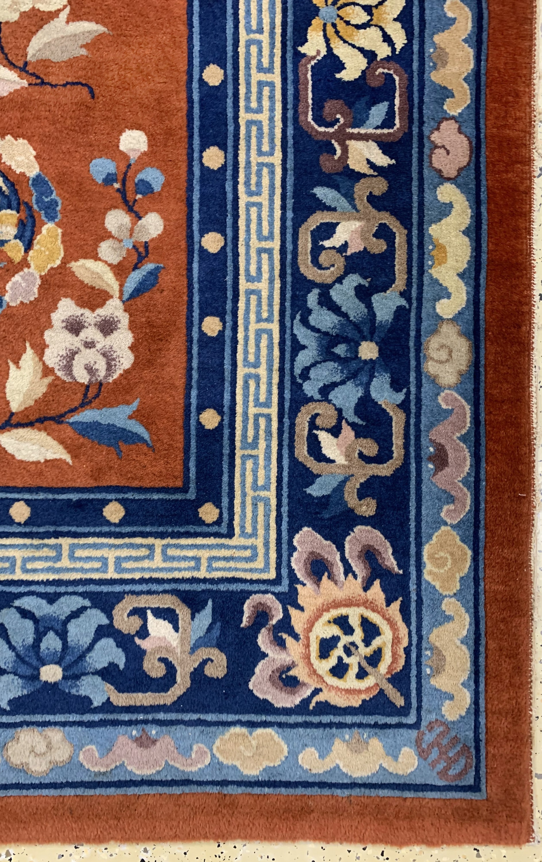 Detail a: Peking"Drachen-Teppich", China, Anfang 20.Jhd, Wolle auf Baumwolle, ca. 275 x 183 cm,EHZ: 2
