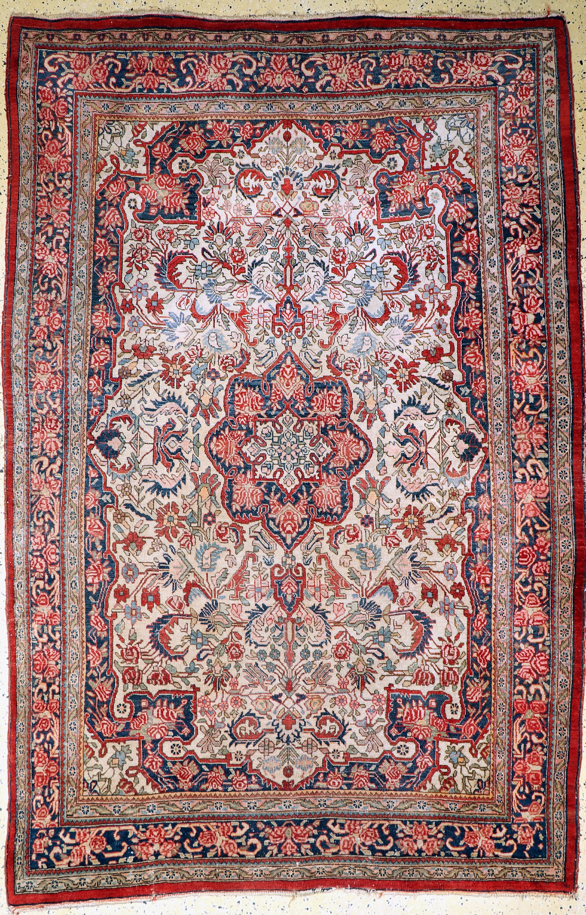Rosenbidjar alt, Persien, Anfang 20.Jhd, Wolle auf Baumwolle, ca. 253 x 170 cm, EHZ: 3-4