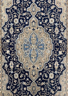 26779268b - Qum cork, Persia, end of the 20th century, corkwool on cotton, approx. 222 x 135 cm, faded colors, condition: 2. Rugs, Carpets & Flatweaves