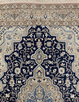 26779268c - Qum cork, Persia, end of the 20th century, corkwool on cotton, approx. 222 x 135 cm, faded colors, condition: 2. Rugs, Carpets & Flatweaves