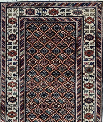 26779275c - Shirvan fine, Caucasus, mid-20th century, woolon wool, approx. 290 x 100 cm, condition: 2-3.Rugs, Carpets & Flatweaves