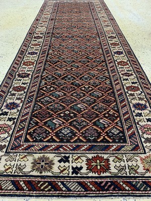 26779275d - Shirvan fine, Caucasus, mid-20th century, woolon wool, approx. 290 x 100 cm, condition: 2-3.Rugs, Carpets & Flatweaves