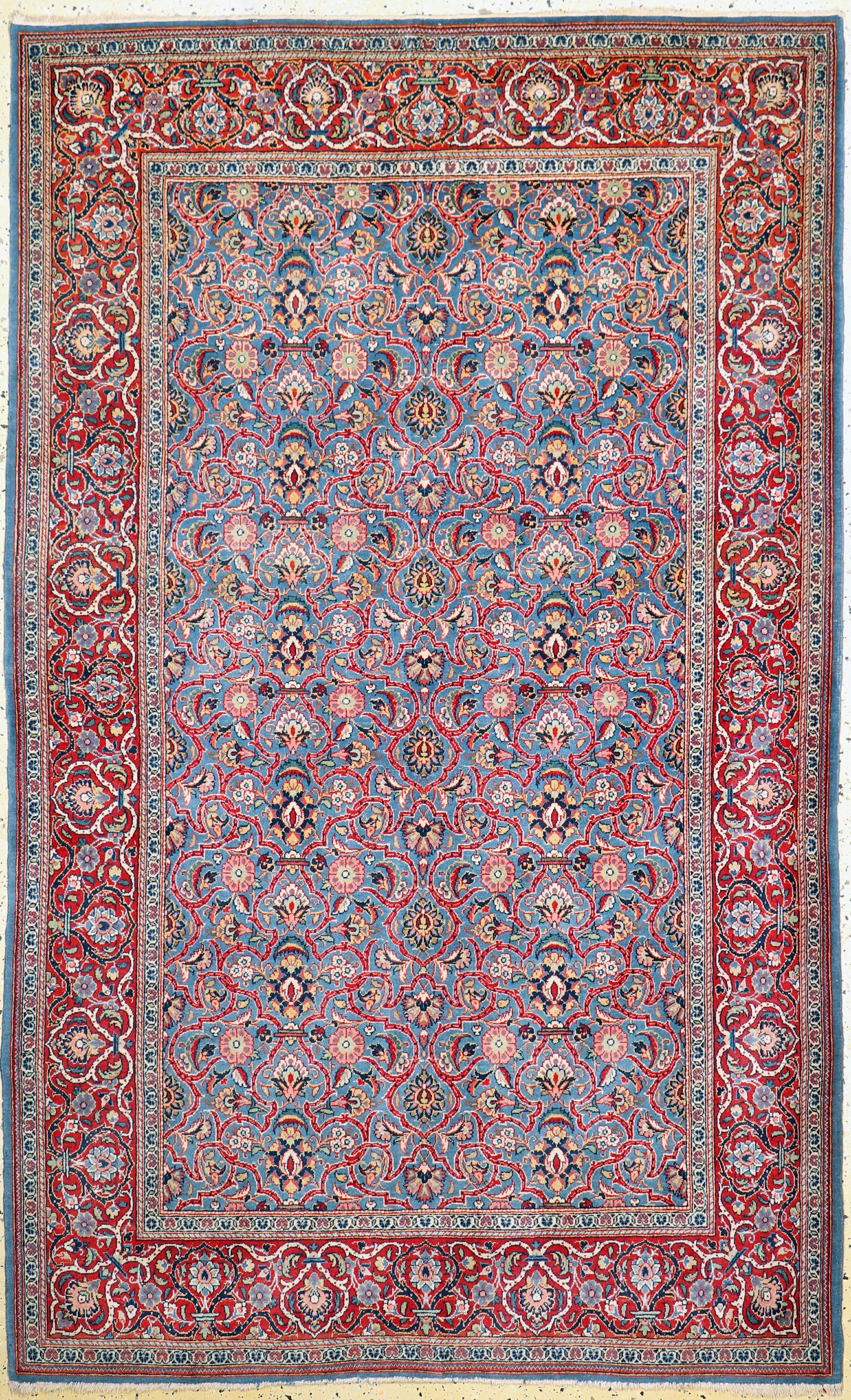 Keschan Kork, Persien, um 1920, Korkwolle auf Baumwolle, ca. 217 x 135 cm, EHZ: 1-2