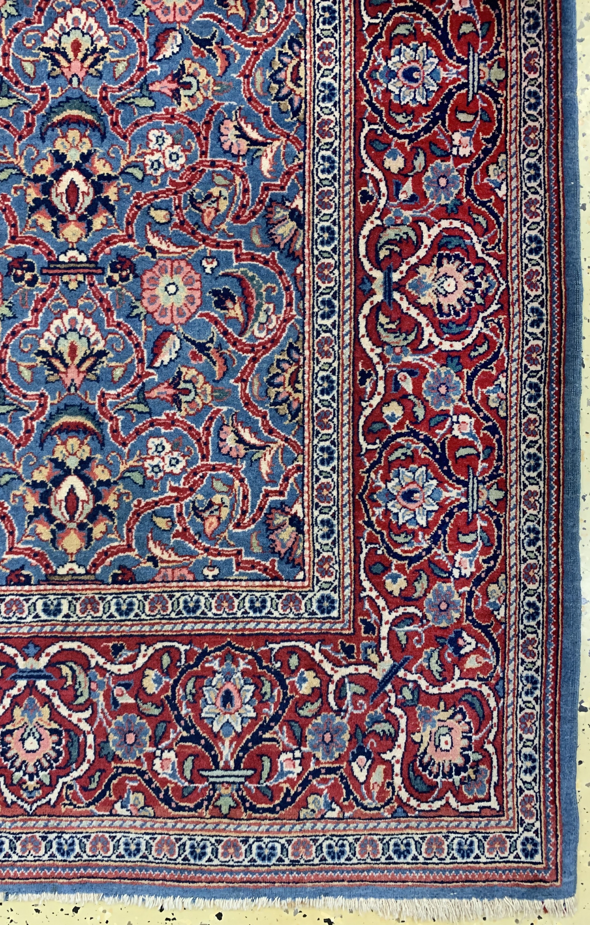 Detail a: Keschan Kork, Persien, um 1920, Korkwolle auf Baumwolle, ca. 217 x 135 cm, EHZ: 1-2