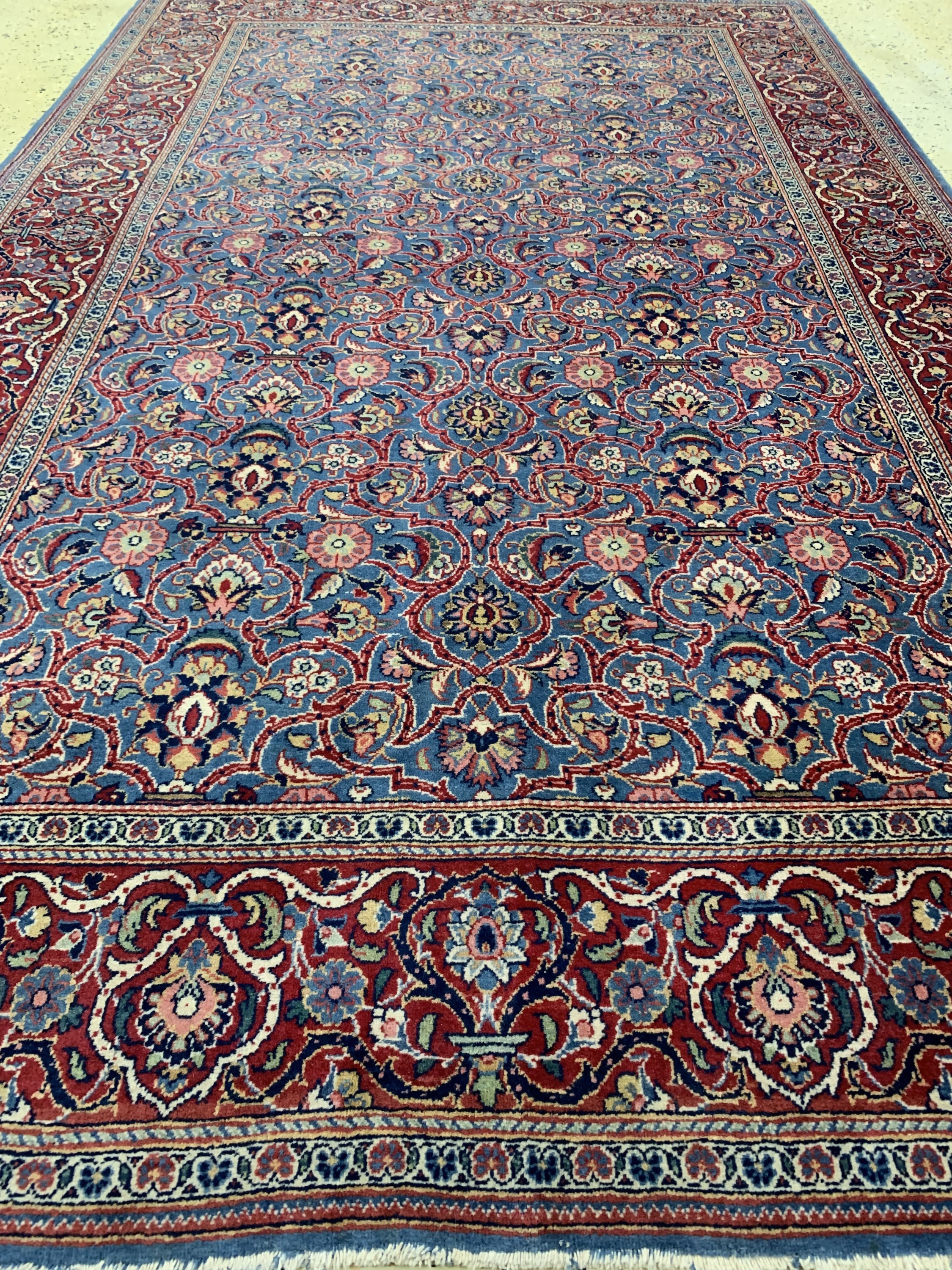 Detail d: Keschan Kork, Persien, um 1920, Korkwolle auf Baumwolle, ca. 217 x 135 cm, EHZ: 1-2