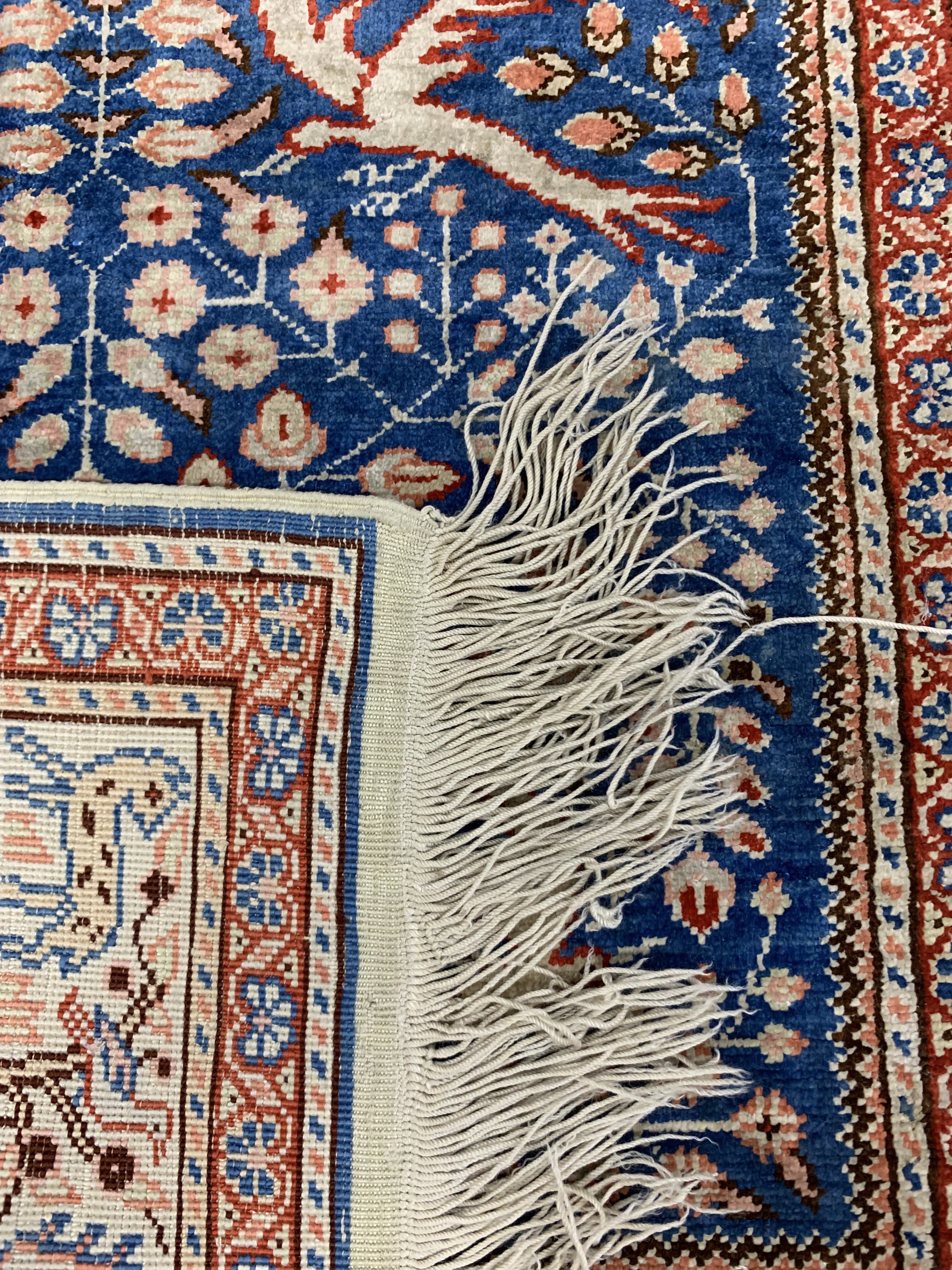 Detail d: Kayseri Seide, Türkei, Mitte 20.Jhd, reine Naturseide, ca. 100 x 64 cm, EHZ: 2
