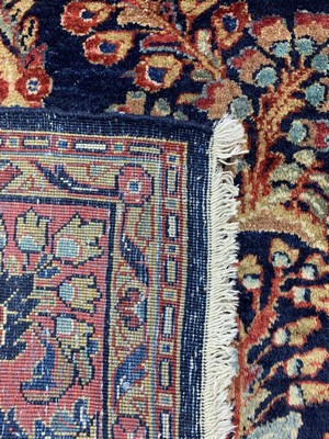 26779321f - Us Re-Import Saruk Mohajeran, Persia, around 1900, wool on cotton, approx. 225 x 160 cm, condition: 2, (minimally restored). Rugs, Carpets & Flatweaves