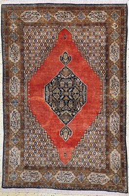 Image 26779373 - Qum silk old, Persia, mid-20th century, pure natural silk, approx. 155 x 107 cm, condition:2. Rugs, Carpets & Flatweaves
