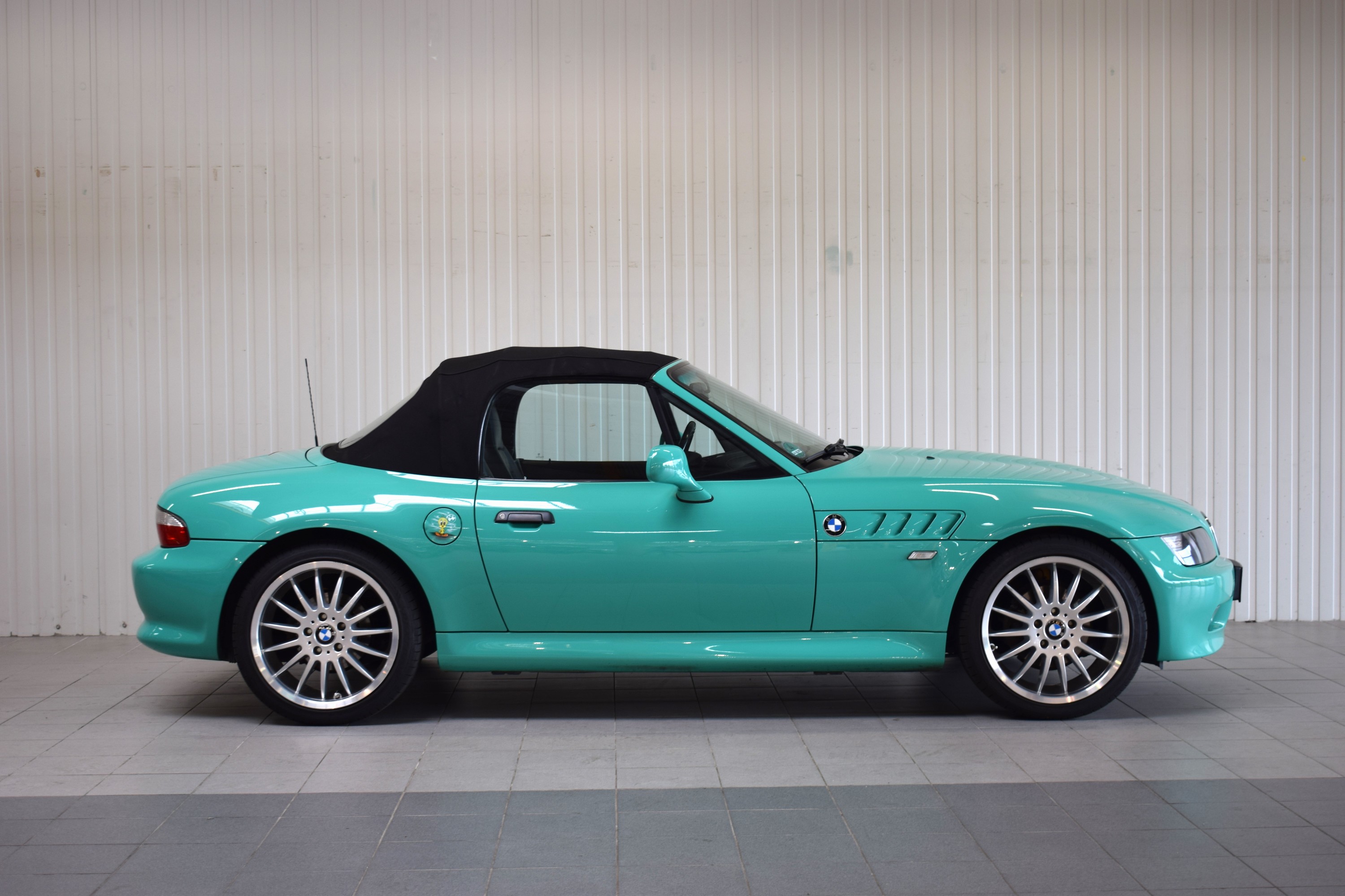 Detail f: BMW Z3 1.8i, EZ 03/1999, Laufleistung ca. 159.000 km, 4. Hand, HU 05/2025, 87 kW/118PS, 4-Zylinder, Schaltgetriebe, fidschi-grün, Sonderpolster ...
