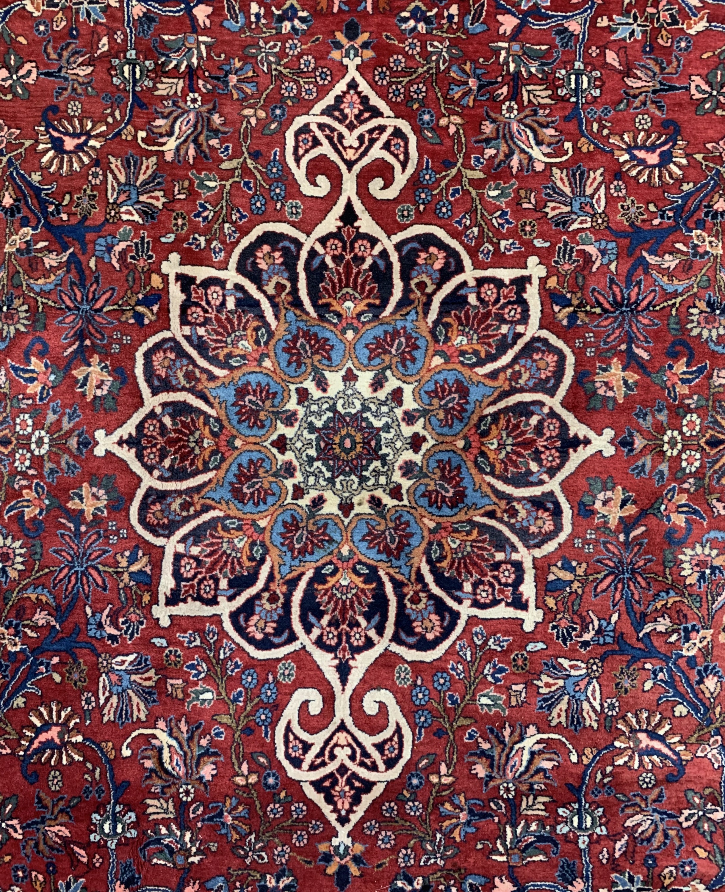 Detail b: Bidjar alt, Persien, Mitte 20.Jhd, Wolle auf Baumwolle, ca. 400 x 280 cm, Reinigungsbedürftig, EHZ: 2