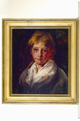 26779760k - Max Thedy, 1858-1924, portrait of a young man,oil/canvas, signed upper right, restored, approx. 45x40cm, frame approx. 57x51cm