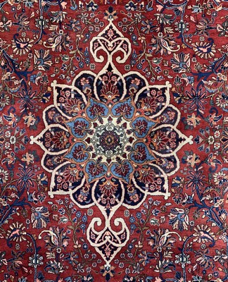 26779799b - Bijar old, Persia, mid-20th century, wool on cotton, approx. 400 x 280 cm, in need of cleaning, condition: 2. Rugs, Carpets & Flatweaves