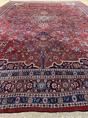 26779799e - Bijar old, Persia, mid-20th century, wool on cotton, approx. 400 x 280 cm, in need of cleaning, condition: 2. Rugs, Carpets & Flatweaves