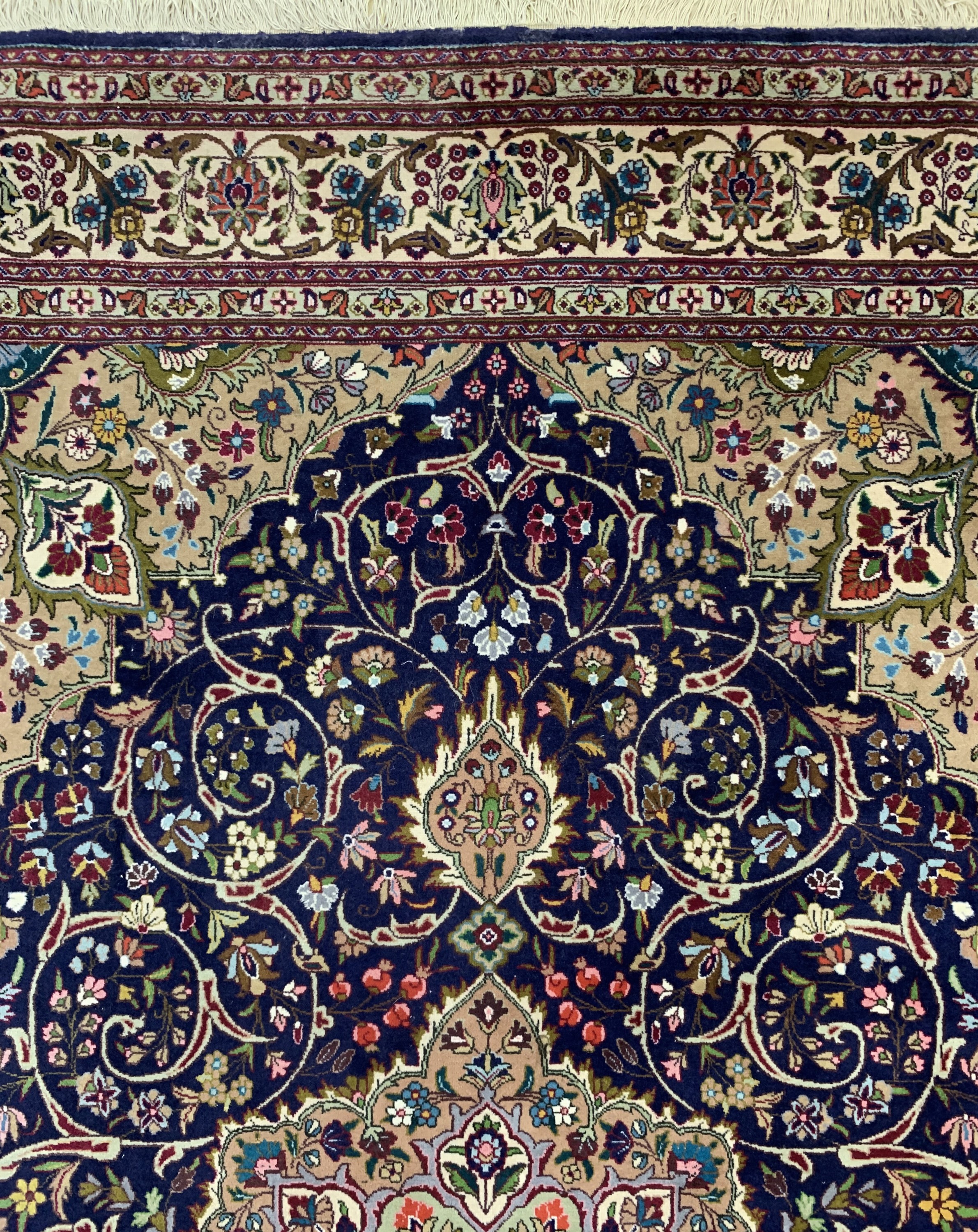 Detail c: Täbriz Kork(40 Raj), Persien, Mitte 20.Jhd,Korkwolle auf Baumwolle, ca. 295 x 195 cm, EHZ: 2