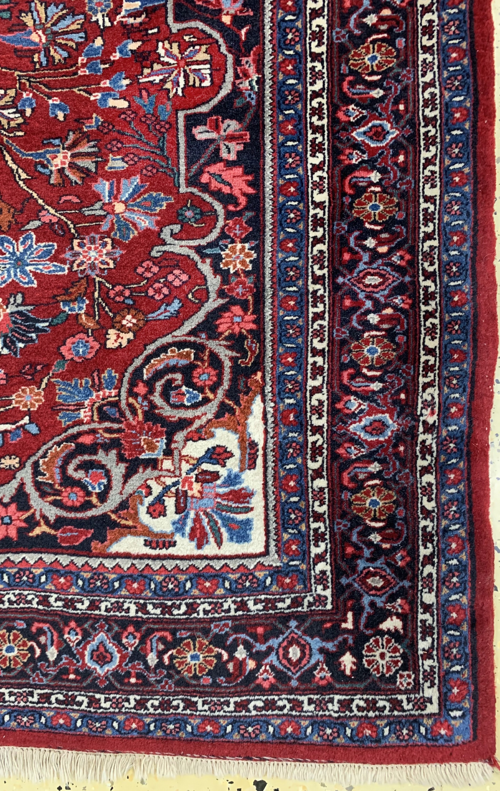 Detail a: Bidjar alt, Persien, Mitte 20.Jhd, Korkwolle auf Baumwolle, ca. 210 x 140 cm, EHZ: 2