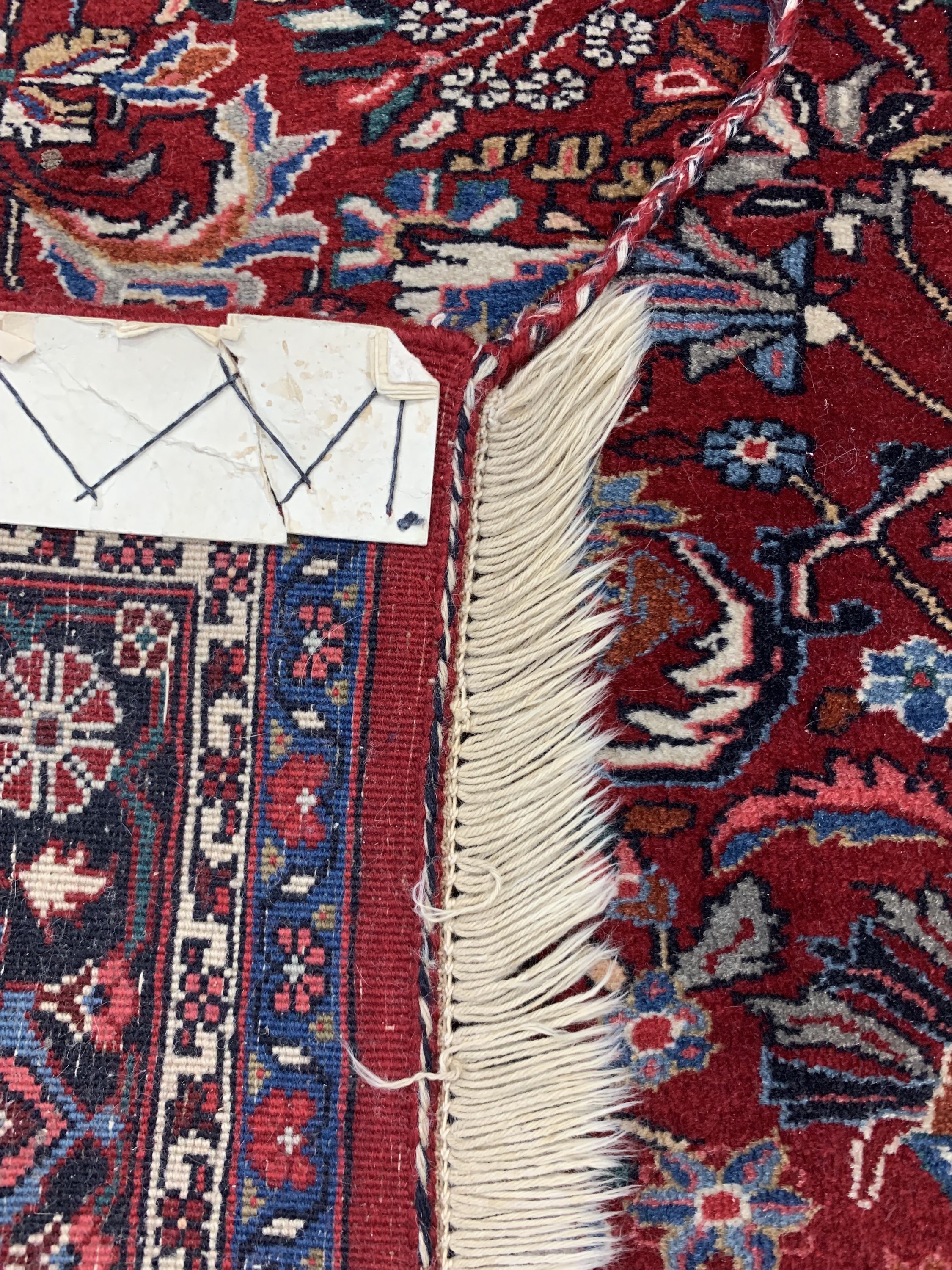 Detail e: Bidjar alt, Persien, Mitte 20.Jhd, Korkwolle auf Baumwolle, ca. 210 x 140 cm, EHZ: 2