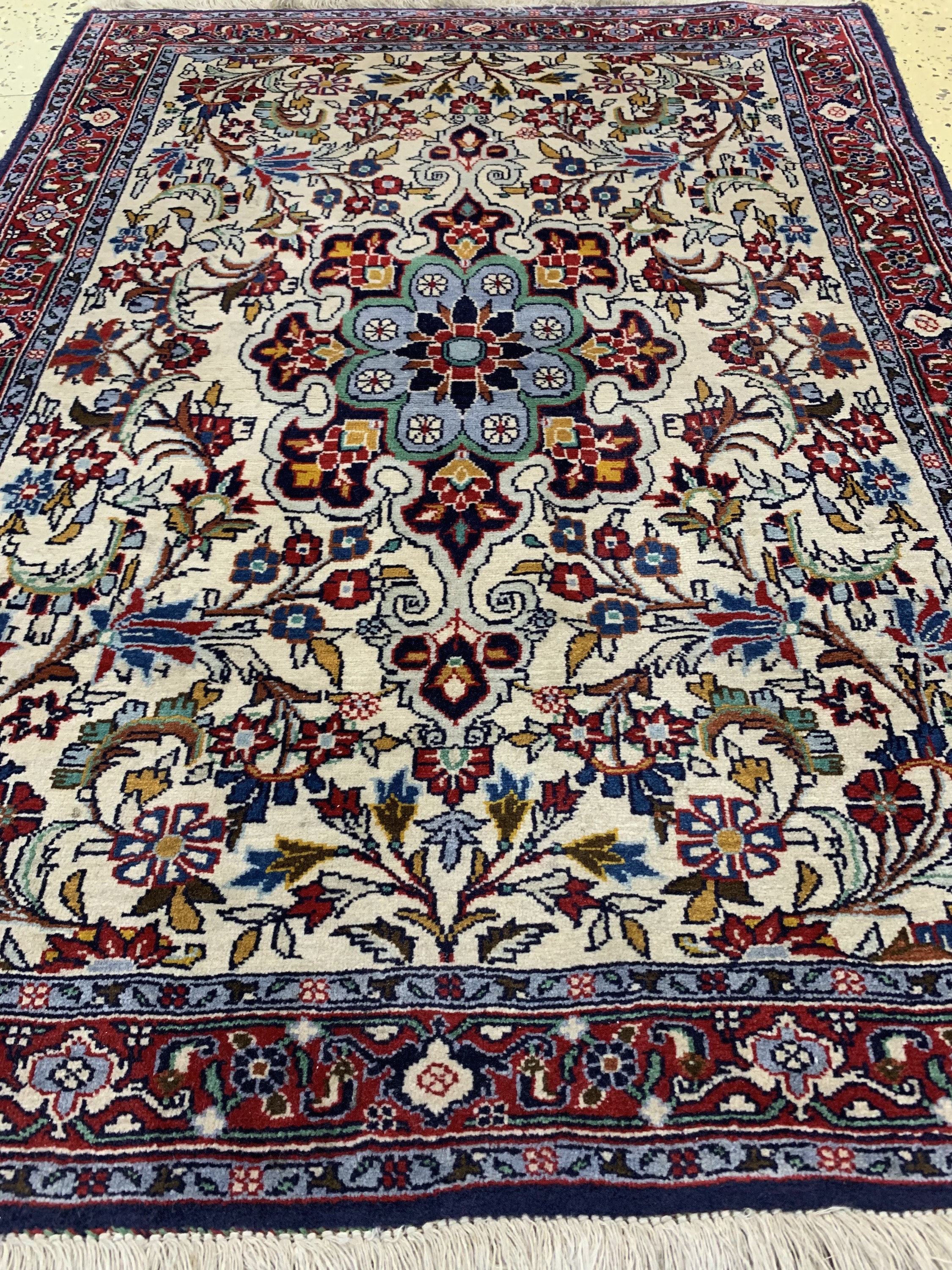 Detail e: 1 paar Bidjar Poshti, Persien, Mitte 20.Jhd, Wolle auf Baumwolle, ca. 110 x 85 cm, EHZ: 2