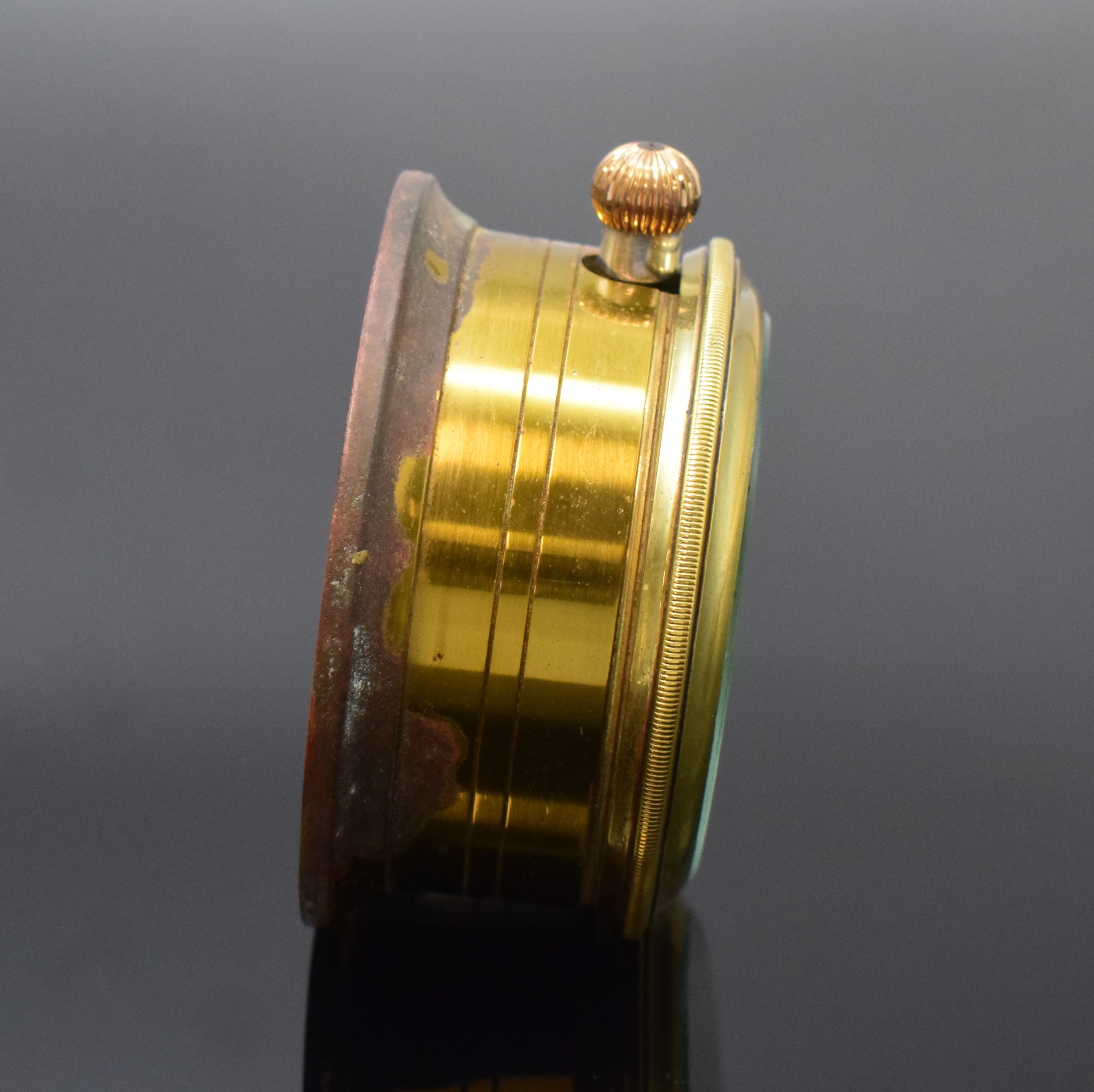 Detail b: S. ALEXANDER & SON H.S.2 Beobachtungsuhr der Britischen Marine, London Hallmark 1915, Sterlingsilber Geh. ohne Glas und Rückdeckel, auf Cuvette bez. ...