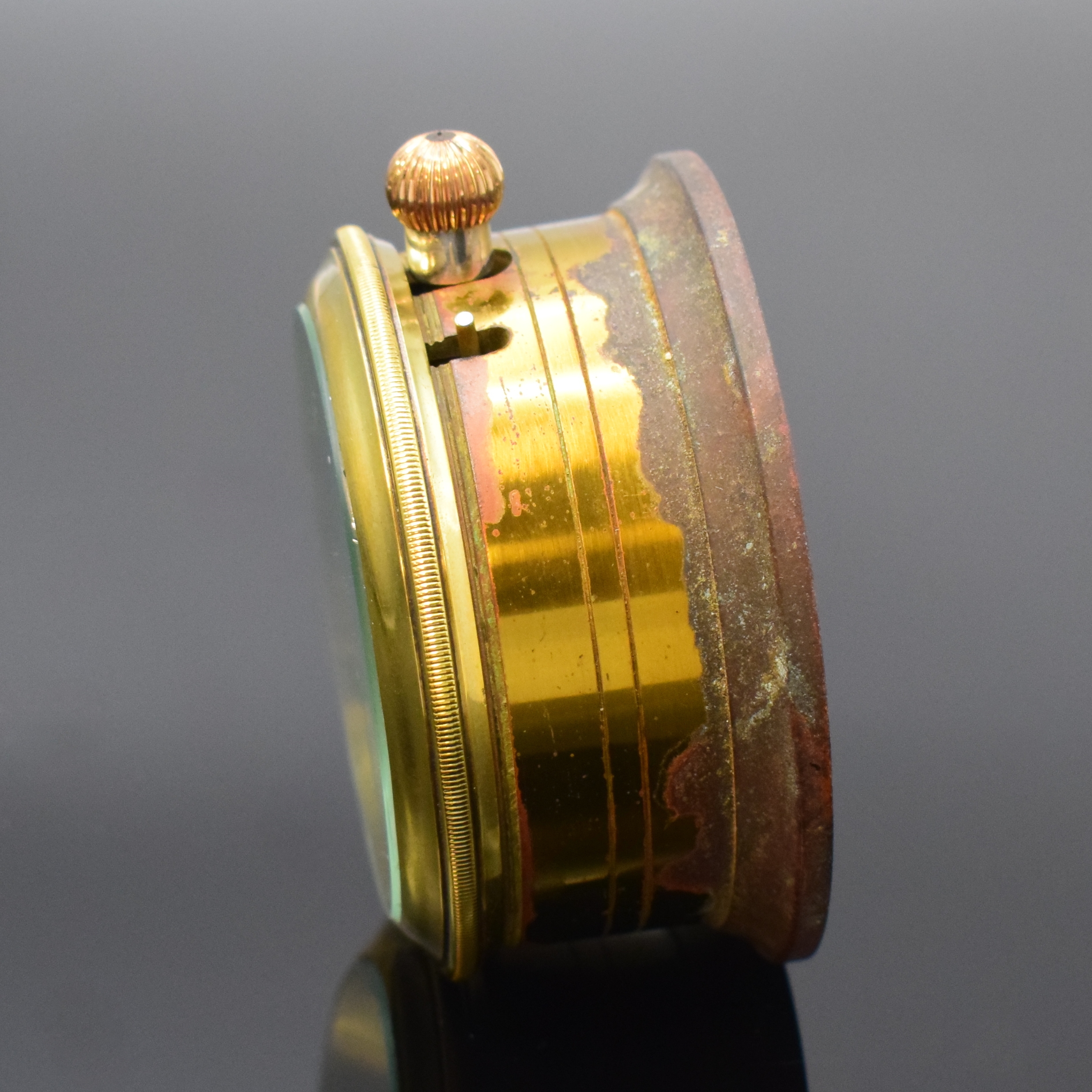 Detail c: S. ALEXANDER & SON H.S.2 Beobachtungsuhr der Britischen Marine, London Hallmark 1915, Sterlingsilber Geh. ohne Glas und Rückdeckel, auf Cuvette bez. ...