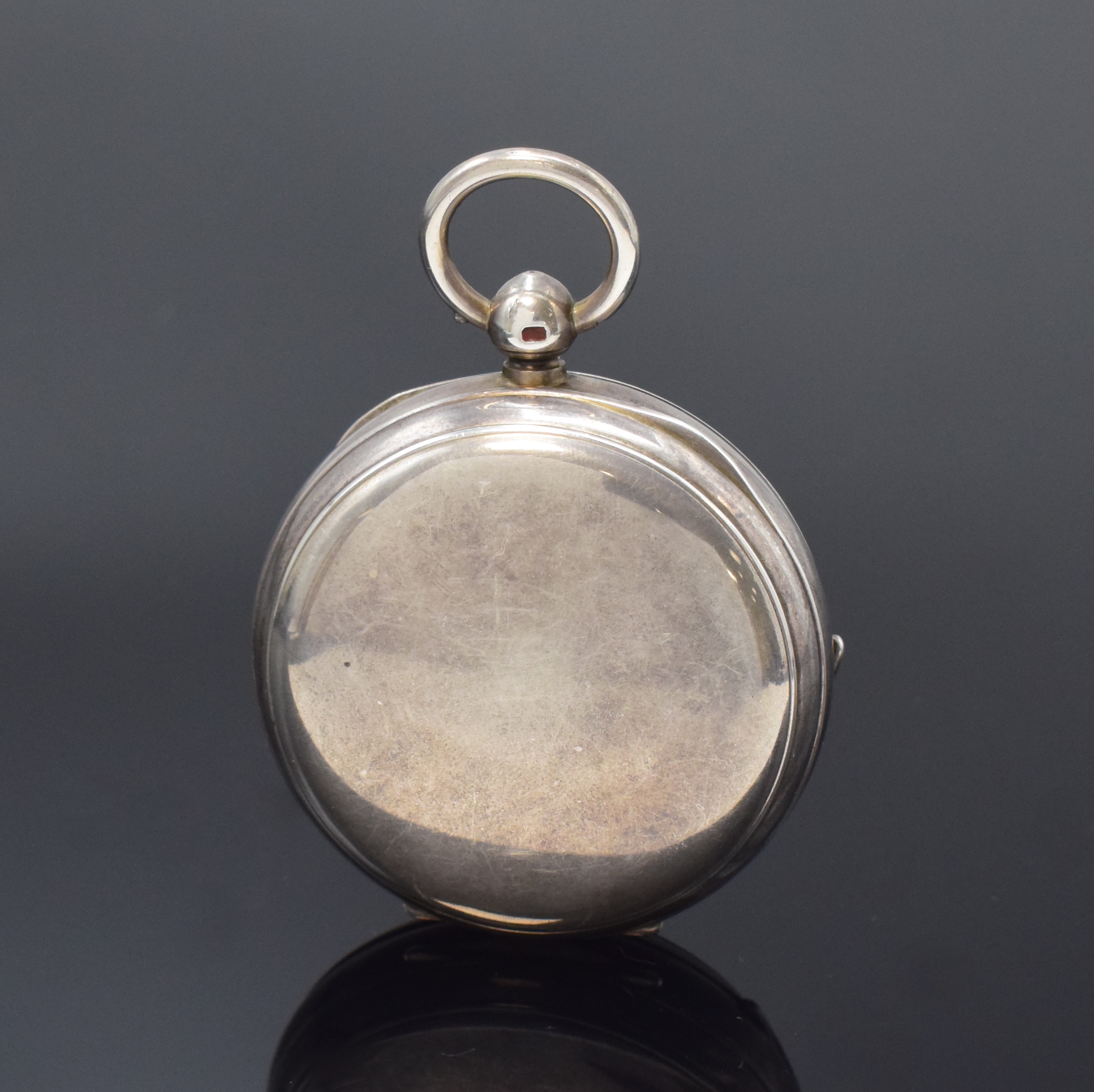 Detail a: JOHN UPJOHN Exeter schwere Präzisionstaschenuhr mit Rubin-Duplexhemmung in Sterling-Silber, London Hallmark 1904, glattes Consular-Case für das ...