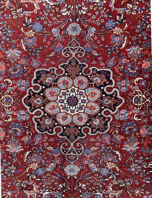 26779803b - Bijar old, Persia, mid-20th century, corkwool on cotton, approx. 210 x 140 cm, condition: 2.Rugs, Carpets & Flatweaves
