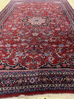 26779803d - Bijar old, Persia, mid-20th century, corkwool on cotton, approx. 210 x 140 cm, condition: 2.Rugs, Carpets & Flatweaves