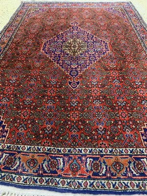 26779806c - Bijar, Persia, late 20th century, wool on cotton, approx. 160 x 114 cm, in need of cleaning, condition: 2. Rugs, Carpets & Flatweaves