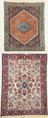 Image 26779809 - 1 pair of Bijar Poshti, Persia, mid-20th century, wool on cotton, approx. 110 x 85 cm, condition: 2. Rugs, Carpets & Flatweaves