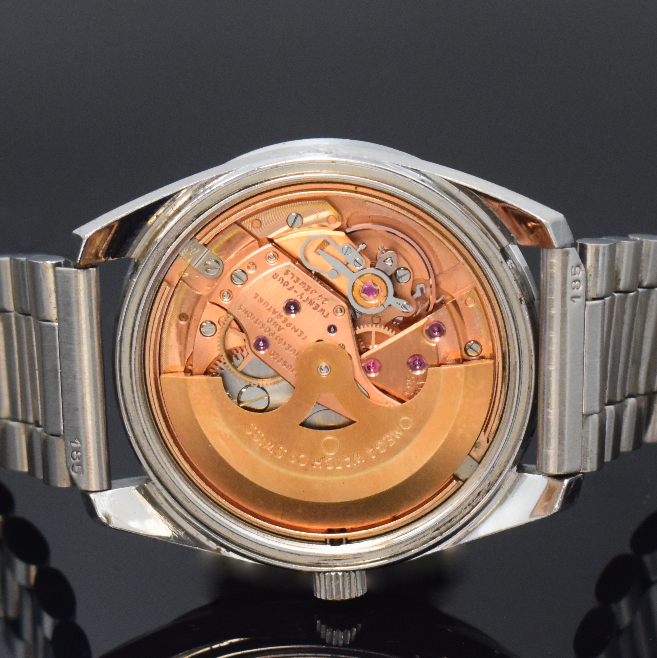 Detail f: OMEGA Seamaster Chronometer seltene Herren- armbanduhr Referenz 168.022 in Stahl, Schweiz um 1969, Automatik, verschr. Boden m. Seamaster-Logo, orig. ...