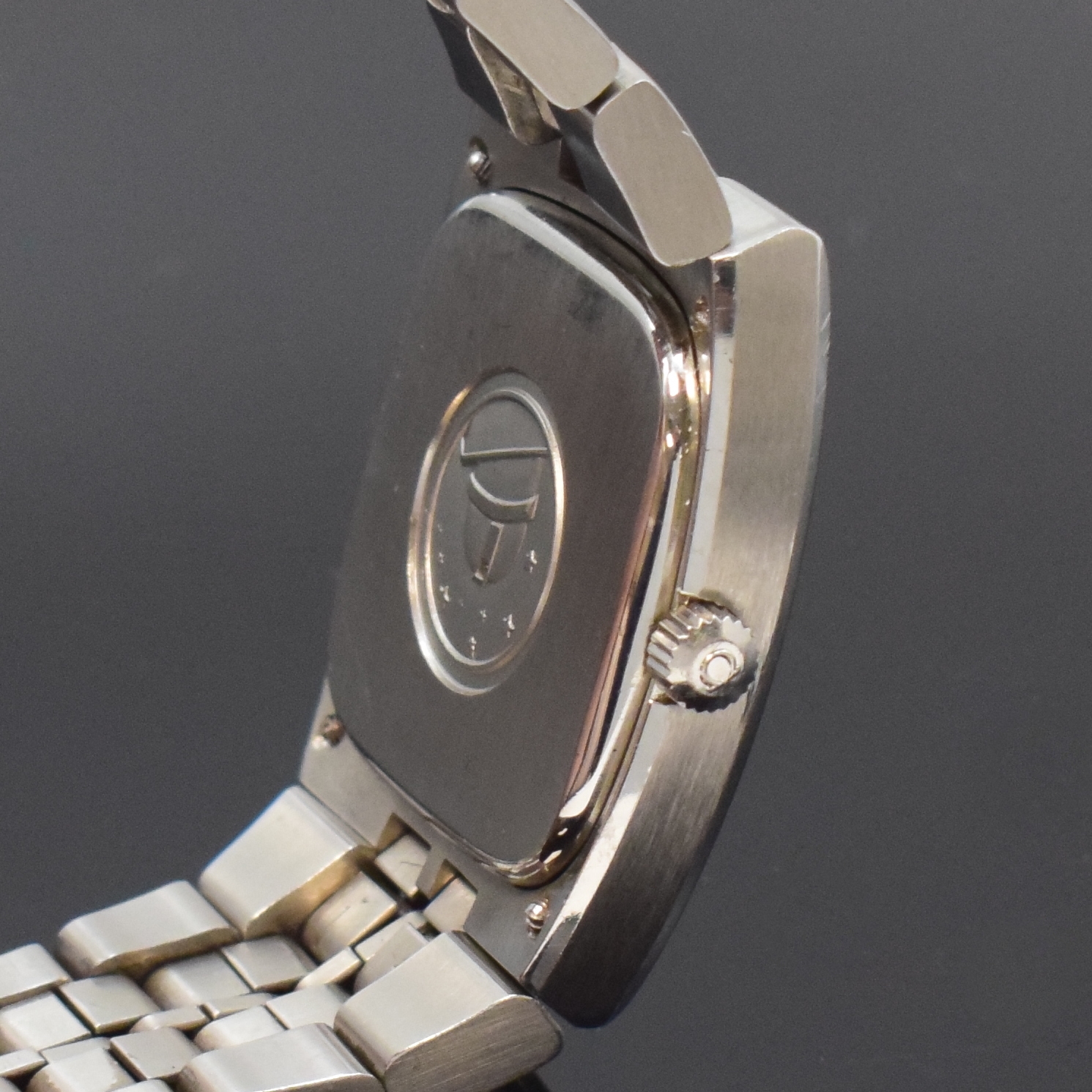 Detail c: OMEGA für MEISTER Constellation Referenz 168.047 Armbandchronometer in Stahl/Stahlband, Schweiz um 1970, Automatik, Stülpgeh. rücks. 4-fach ...