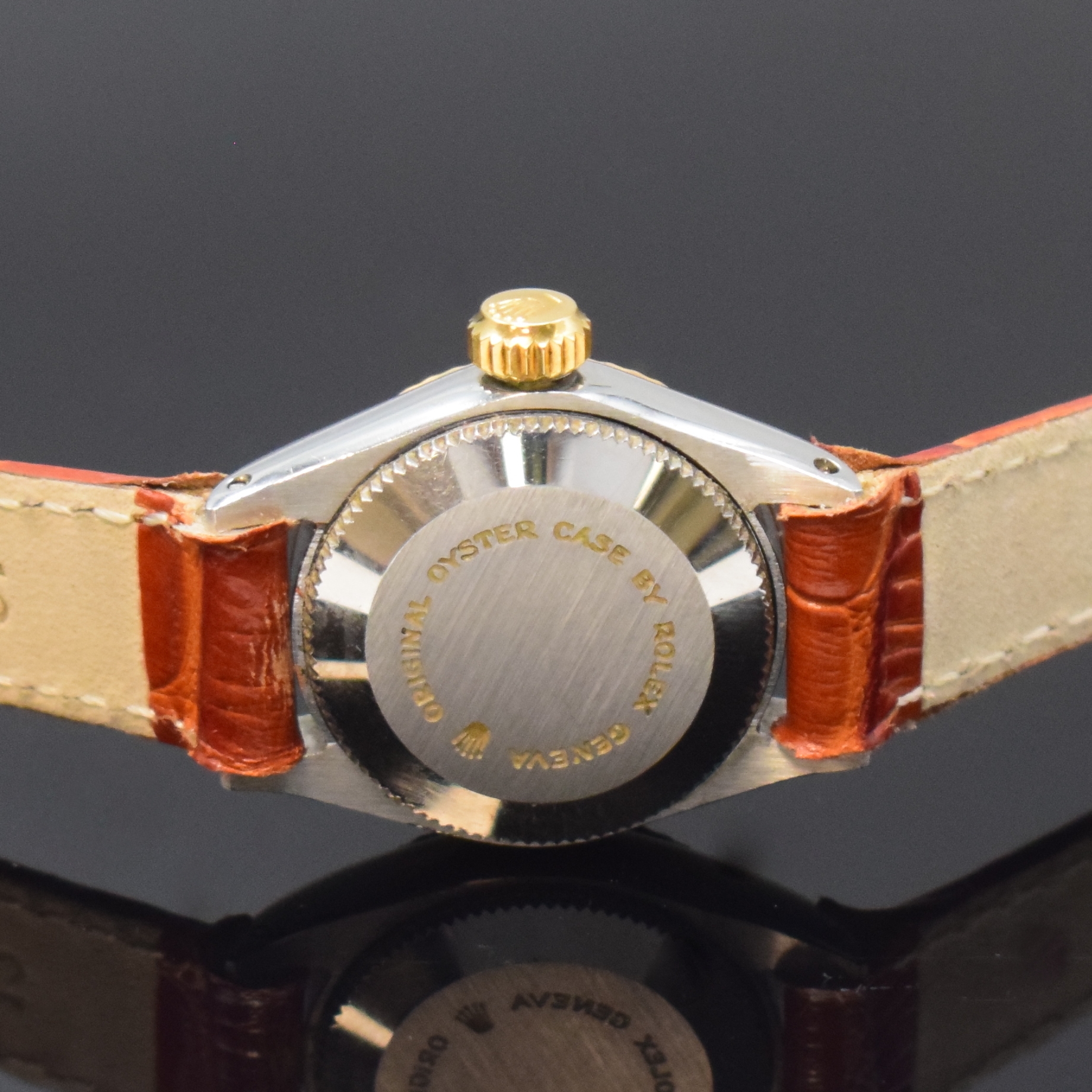 Detail c: TUDOR Princess Oysterdate Referenz 7592/3 Damenarmbanduhr in Stahl/Gold, Schweiz um 1967, Automatik, Oystergeh. m. Riffel-Lünette, Boden u. Krone ...