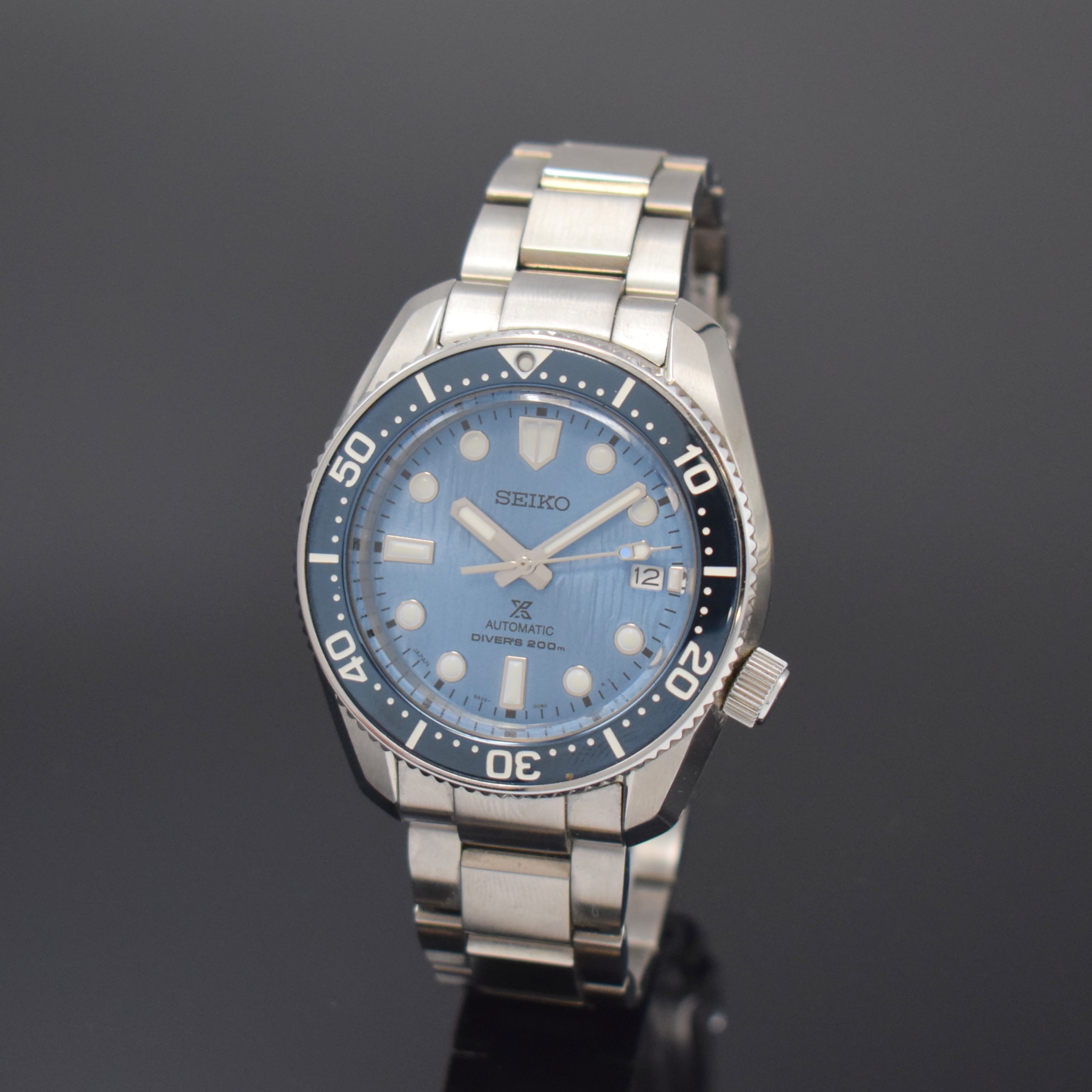 SEIKO Herrenarmbanduhr Prospex Special Edition "Save the Ocean", Japan um 2020, Automatik, Edelstahlgeh., inkl. orig. Gliederband m. ...